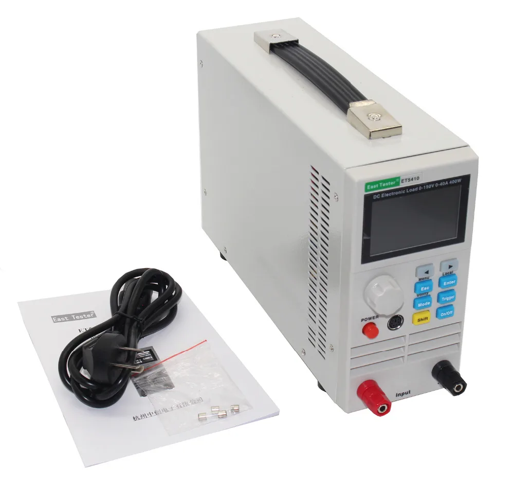 Programmable 400W DC Electronic Load Battery Load Tester DC Tester 0-150V 0-40A 110V/220V
Programmable 400W DC Electronic Load Battery Load Tester DC Tester 0-150V 0-40A 110V/220V