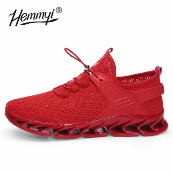 Hemmyi 2019 TPU Soles Cushioning Men Sneakers Summer Mesh Breathable Running Shoes Solid Black White Red Men Sport Shoes
Hemmyi 2019 TPU Soles Cushioning Men Sneakers Summer Mesh Breathable Running Shoes Solid Black White Red Men Sport Shoes