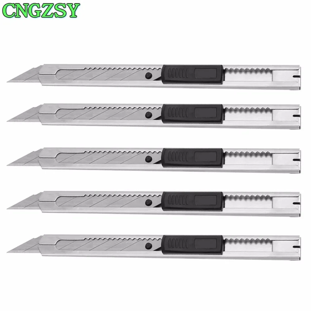 CNGZSY 5PCS DIY Art Knife Snap Off Mini Utility Knife 30 Degree Sharp Blade Opener Car Film Paper Cutter Vinyl Cutting Tool 5E02
CNGZSY 5PCS DIY Art Knife Snap Off Mini Utility Knife 30 Degree Sharp Blade Opener Car Film Paper Cutter Vinyl Cutting Tool 5E02