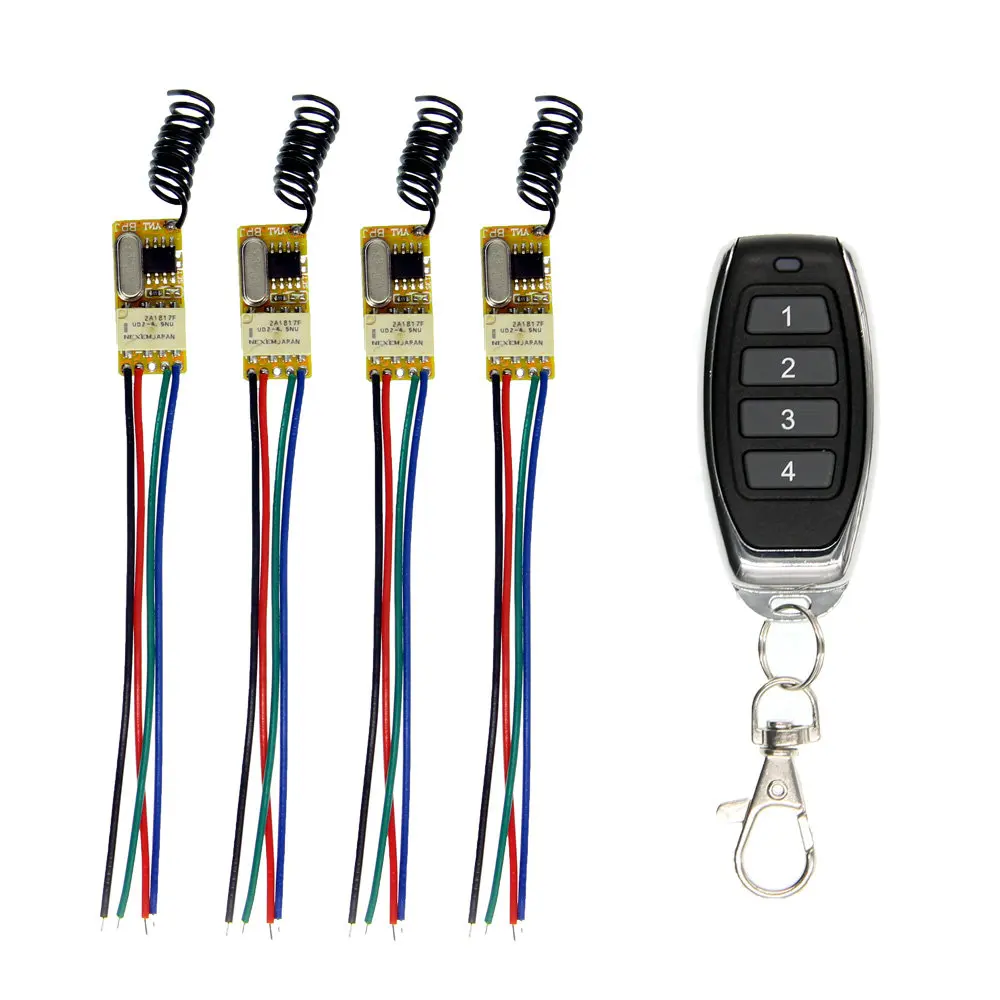 Door Access Open Remote Switch Electronic Control Mini RF Receiver Transmitter 3.7V 5V 6V 7.4V 9V 12V Small Wireless Switch
Door Access Open Remote Switch Electronic Control Mini RF Receiver Transmitter 3.7V 5V 6V 7.4V 9V 12V Small Wireless Switch