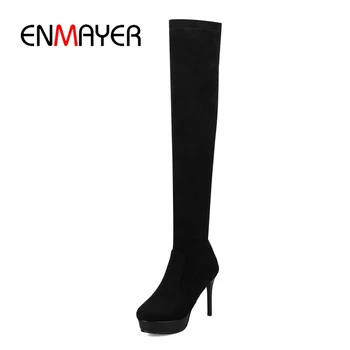 ENMAYER 2020 New Fashion Slim Boots Sexy over the knee high women fashion winter thigh high boots shoes woman flock boots ZYL883
ENMAYER 2020 New Fashion Slim Boots Sexy over the knee high women fashion winter thigh high boots shoes woman flock boots ZYL883