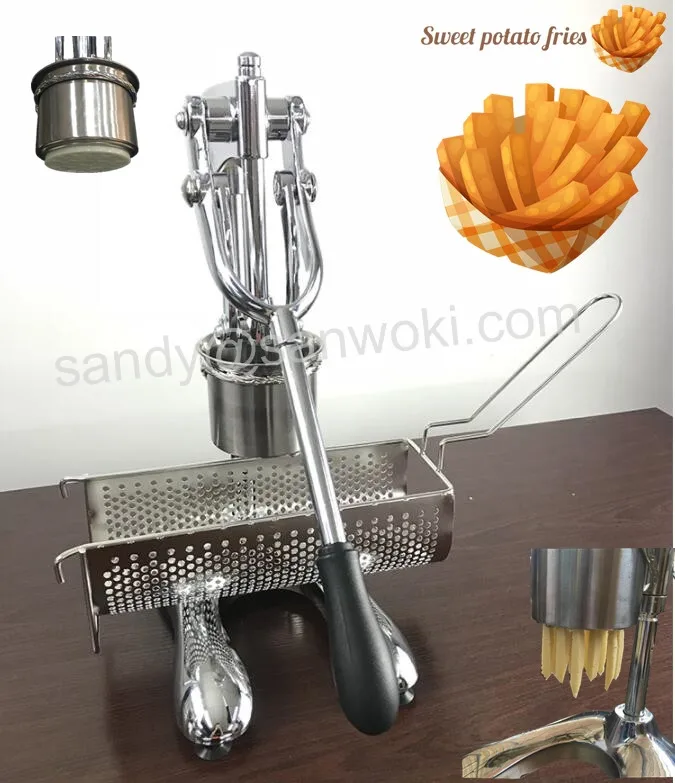 Mashed Long Potatoes Fried Chip Extruders Super Long French Fries Maker Machine Manual Long Potato Making Machine
Mashed Long Potatoes Fried Chip Extruders Super Long French Fries Maker Machine Manual Long Potato Making Machine