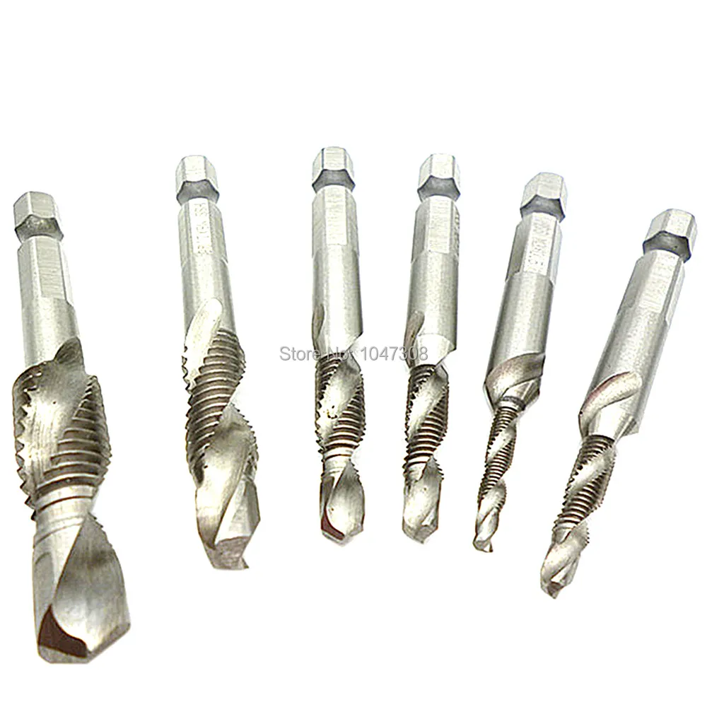 6pcs Combination Drill Taps Hss Screw Tap Bit Metric Impact M3 M4 M5 M6 M8 M10 Deburr Machine Screw Plug Taps Bit Countersink
6pcs Combination Drill Taps Hss Screw Tap Bit Metric Impact M3 M4 M5 M6 M8 M10 Deburr Machine Screw Plug Taps Bit Countersink