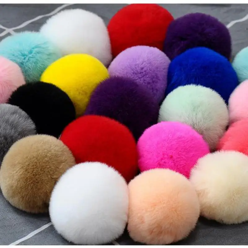 

Pompom 6cm 8cm Soft Pompones Fluffy Plush Crafts Diy Pom Poms Ball Furball Home Decor Garment Hat Accessories Sewing Supplies