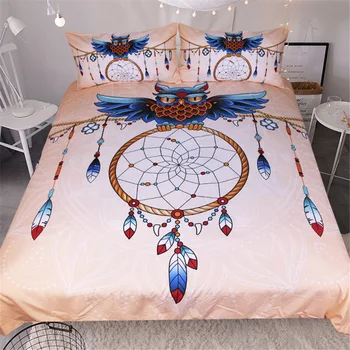 New Blue Owl Feather Bedding Set 3pcs Home Textiles 3D Printed Duvet Cover Bedclothes Queen/ Full -3 pieces
New Blue Owl Feather Bedding Set 3pcs Home Textiles 3D Printed Duvet Cover Bedclothes Queen/ Full -3 pieces