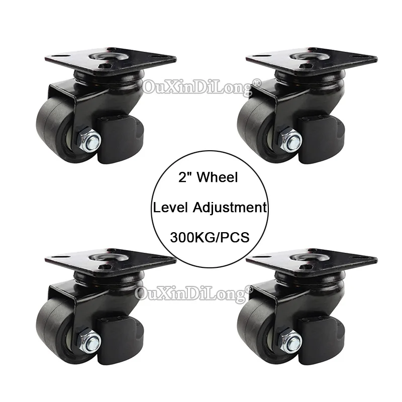 4PCS 2" heavy duty wheels load bearing 300kg/pcs level adjustment feet casters industrial wheels universal wheel JF1649
4PCS 2" heavy duty wheels load bearing 300kg/pcs level adjustment feet casters industrial wheels universal wheel JF1649