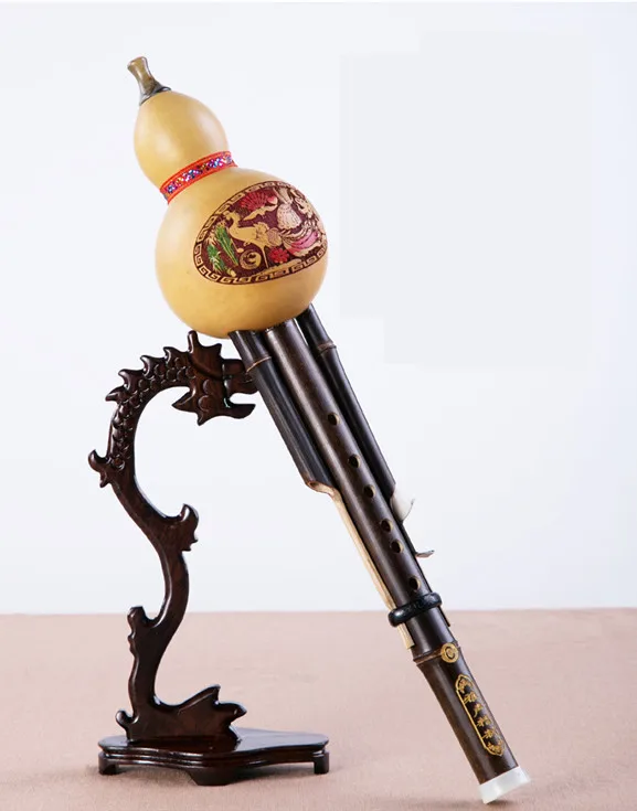 

ya sheng Chinese Handmade Hulusi traditional Gourd Cucurbit Flute Ethnic hulusi Musical Instrument for Beginner Music Lovers