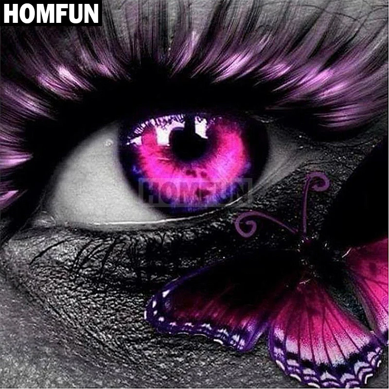 HOMFUN Full Square/Round Drill 5D DIY Diamond Painting "Eye Butterfly" Embroidery Cross Stitch 5D Home Decor Gift A02265
HOMFUN Full Square/Round Drill 5D DIY Diamond Painting "Eye Butterfly" Embroidery Cross Stitch 5D Home Decor Gift A02265