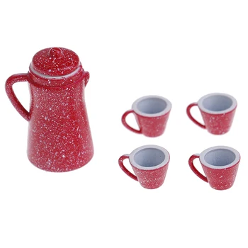 5 Pcs 1/12 Dollhouse Miniature Porcelain Coffee Tea Lid Pot Kettle Cups Set Pretend Play Girl Doll Kitchen Toy 
5 Pcs 1/12 Dollhouse Miniature Porcelain Coffee Tea Lid Pot Kettle Cups Set Pretend Play Girl Doll Kitchen Toy