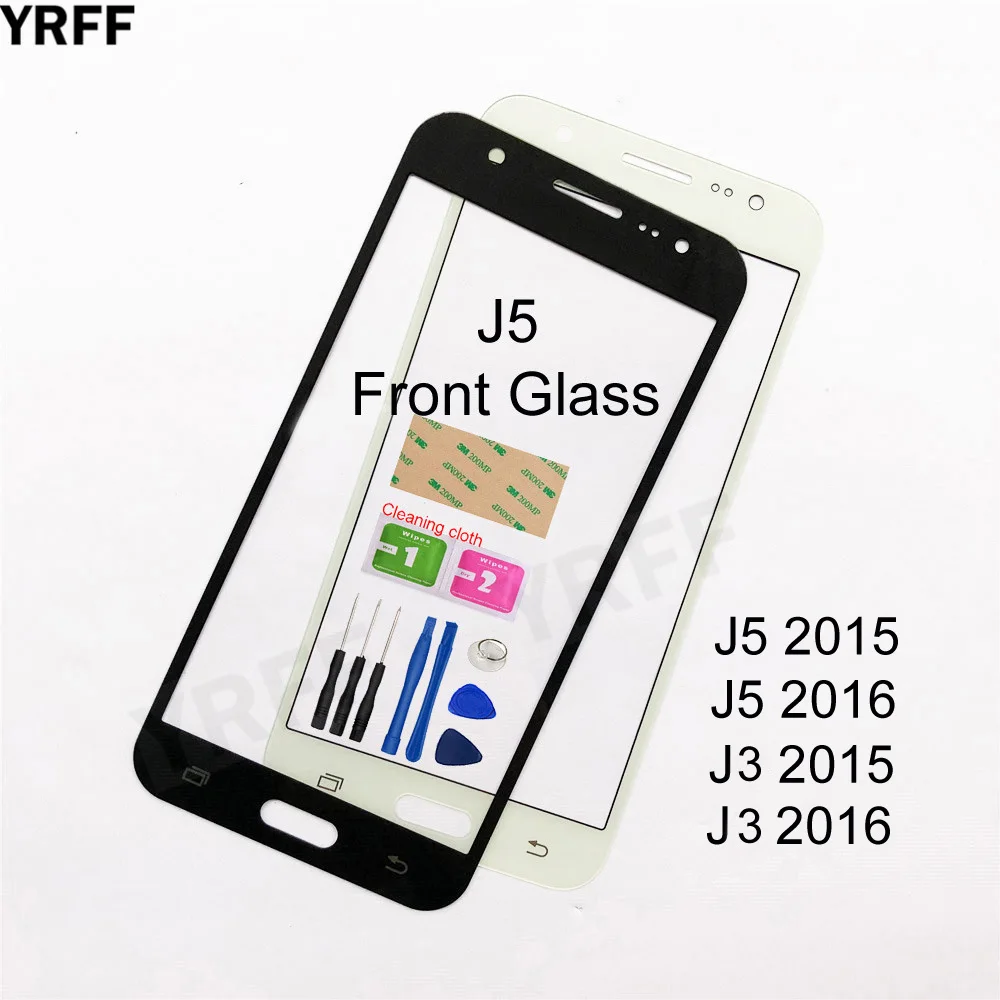 Мобильное Переднее стекло для Samsung Galaxy J5 2016 J5108 J3 2015 переднее (без сенсорного