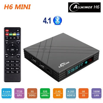 H6 Mini 3GB RAM 32GB ROM Android 7.0 TV Box Allwinner H6 Quad Core Media Player 2.4G Wifi Bluetooth 4.1 6K HDR Smart Set Top Box
H6 Mini 3GB RAM 32GB ROM Android 7.0 TV Box Allwinner H6 Quad Core Media Player 2.4G Wifi Bluetooth 4.1 6K HDR Smart Set Top Box