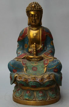 USPS to USA S2247 12" Tibet Cloisonne Bronze Gild Seat pagoda Shakyamuni Amitabha Buddha Statue
USPS to USA S2247 12" Tibet Cloisonne Bronze Gild Seat pagoda Shakyamuni Amitabha Buddha Statue