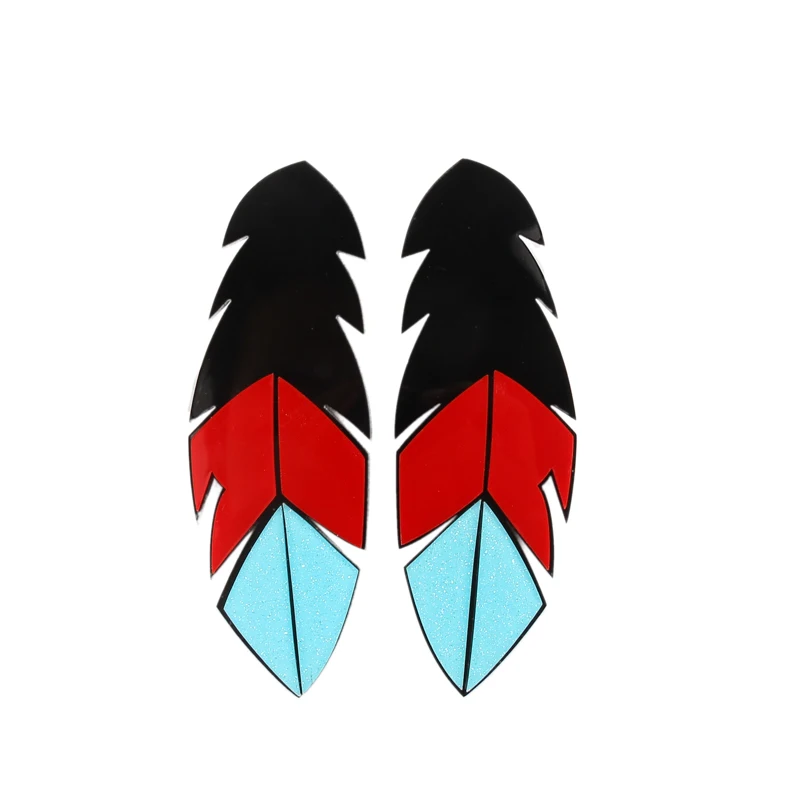 Acrylic Long Women Feather Stud Earrings Hip Hop Jewelry
Acrylic Long Women Feather Stud Earrings Hip Hop Jewelry