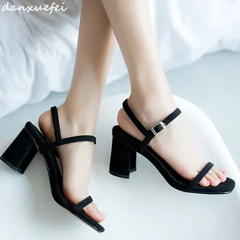 Women's genuine suede leather ankle strap high heel sandals open toe elegant ladies dress shoes high quality summer sandalias
Women's genuine suede leather ankle strap high heel sandals open toe elegant ladies dress shoes high quality summer sandalias