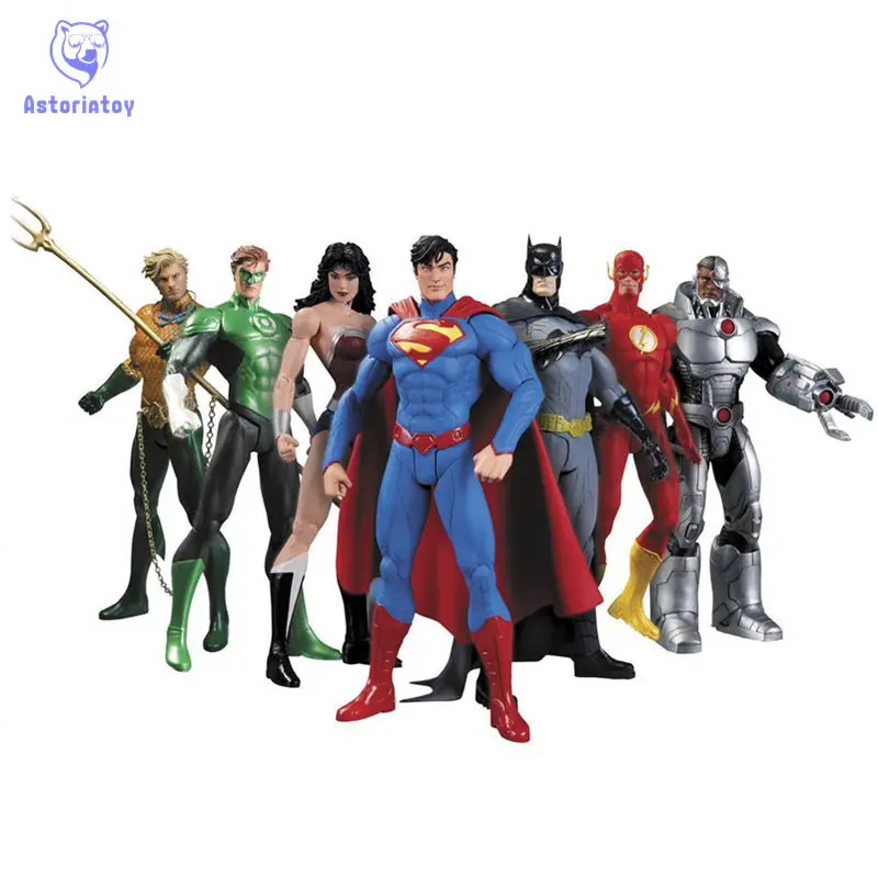 Avenger Super Hero Action Figure Marvel Figurine Super Man Batman Flash Wonder Woman DIY Anime Hero Model Toy Brinquedo 7pcs/set
Avenger Super Hero Action Figure Marvel Figurine Super Man Batman Flash Wonder Woman DIY Anime Hero Model Toy Brinquedo 7pcs/set