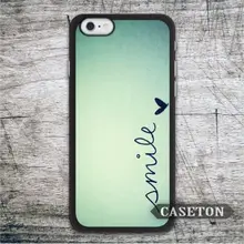 Smile On Mint Case For iPhone 7 6 6s Plus 5 5s SE 5c 4 4s and For iPod 5 Lovely Phone Cover Free Shipping