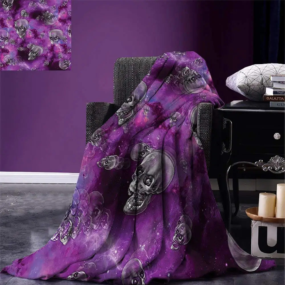 Skull Throw Blanket Horror Movie Thirller Themed Flying Skull Heads Halloween in Outer Space Image Warm Microfiber Blanket
Skull Throw Blanket Horror Movie Thirller Themed Flying Skull Heads Halloween in Outer Space Image Warm Microfiber Blanket