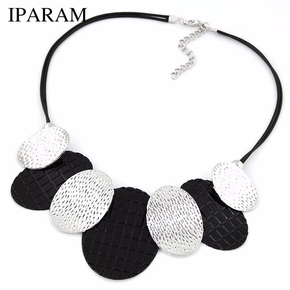 Ожерелье женское длинное из кожи и металлического шнура 2020|brand necklace|necklace brandmaxi