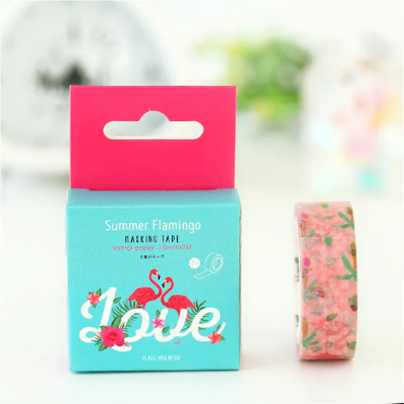1pcs Flamingo Paper Envelope 7Mx1.5CM Paper Adhesive Tape European Style Message Letter Stationary Storage Paper Tape Gift
1pcs Flamingo Paper Envelope 7Mx1.5CM Paper Adhesive Tape European Style Message Letter Stationary Storage Paper Tape Gift