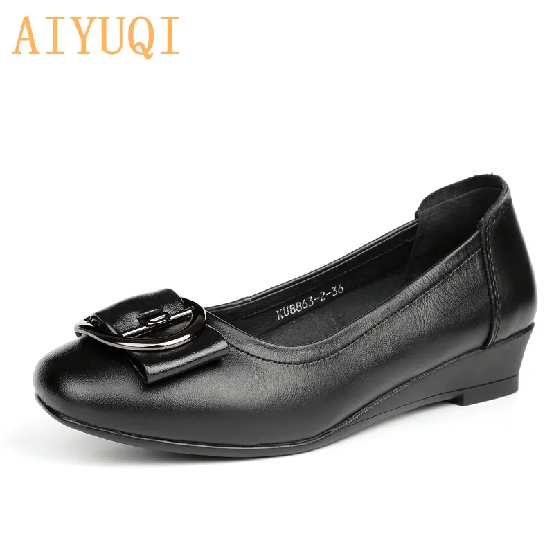 AIYUQI Women shoes low heel 2019 spring new shoes women 100% genuine leather ,not tired walking Casual wedges Mother shoes lady,
AIYUQI Women shoes low heel 2019 spring new shoes women 100% genuine leather ,not tired walking Casual wedges Mother shoes lady,