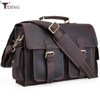 Tiding Luxury Crazy Horse Leather Laptop Handbag Mens Briefcase Satchel Messenger Shoulder Bag Vintage Leather Document Tote
Tiding Luxury Crazy Horse Leather Laptop Handbag Mens Briefcase Satchel Messenger Shoulder Bag Vintage Leather Document Tote