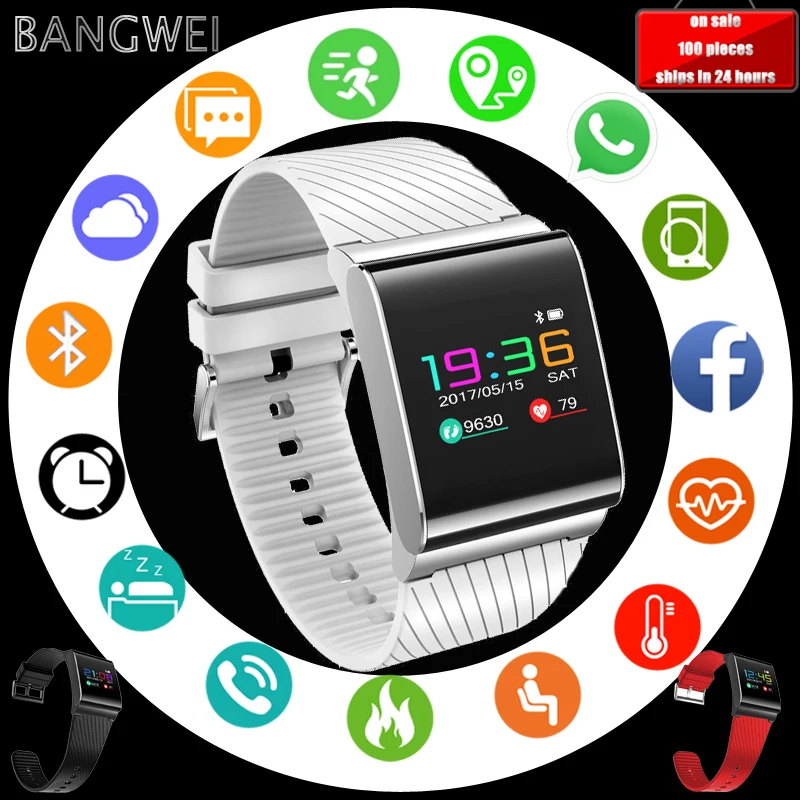 Smart bracelet blood pressure oxygen heart rate detection OLED color touch screen sports pedometer IP67 Bluetooth smart watches
Smart bracelet blood pressure oxygen heart rate detection OLED color touch screen sports pedometer IP67 Bluetooth smart watches