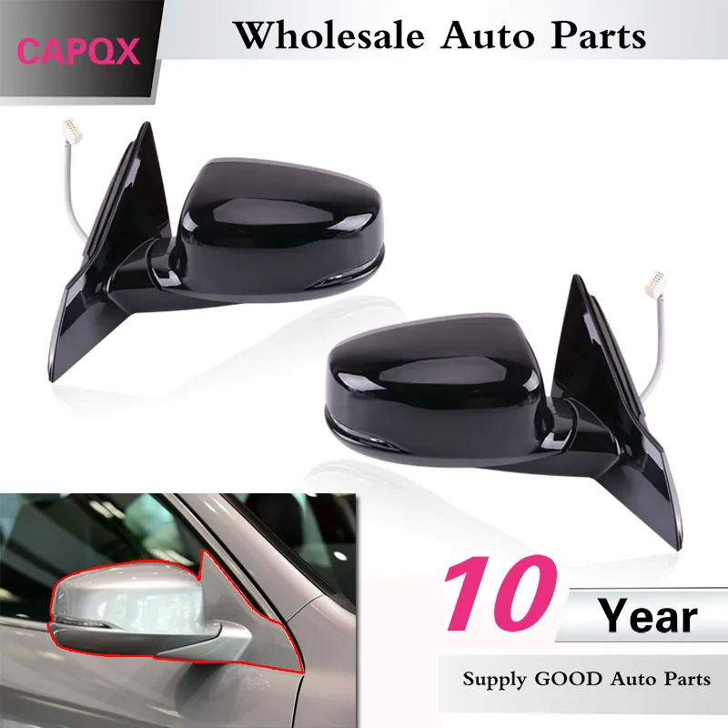 

CAPQX 2PCS Electric folding closed With heated side mirror For HONDA ACCORD 2014 2015 2016 rear view rearview mirror 8P