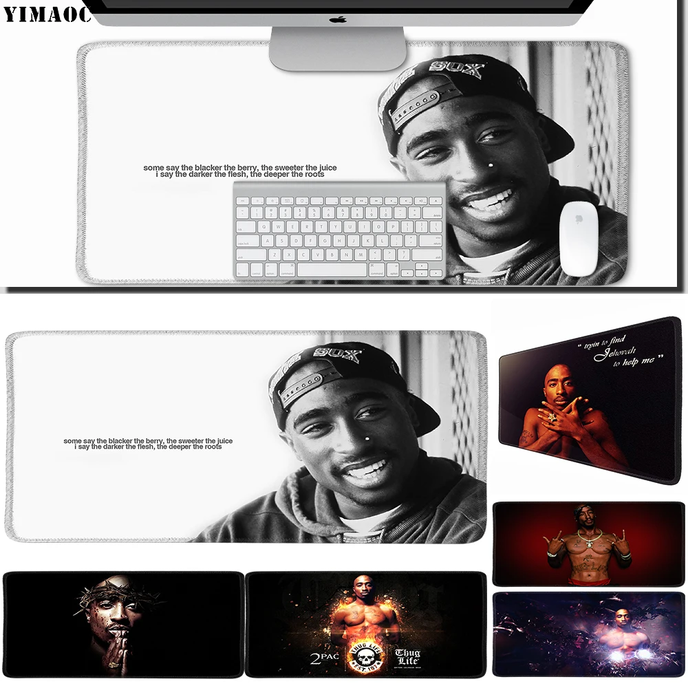 YIMAOC 30*60 cm Large Mouse Pad Gamer Mousepad Rubber Gaming Desk Mat with Locking Edge 2Pac Tupac
YIMAOC 30*60 cm Large Mouse Pad Gamer Mousepad Rubber Gaming Desk Mat with Locking Edge 2Pac Tupac