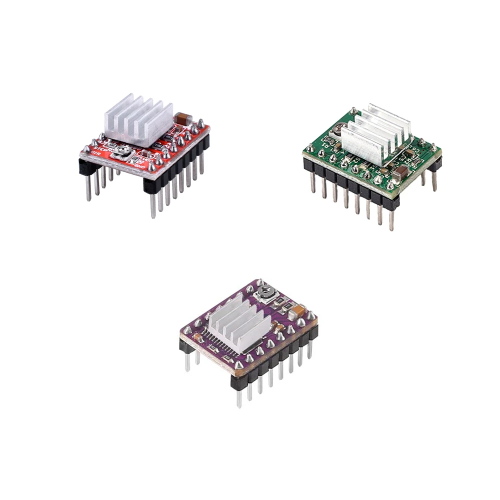 3D Printer Parts StepStick A4988 DRV8825 Stepper Motor Driver With Heat sink Carrier Reprap RAMPS 1.4 1.5 1.6 MKS GEN V1.4 board
3D Printer Parts StepStick A4988 DRV8825 Stepper Motor Driver With Heat sink Carrier Reprap RAMPS 1.4 1.5 1.6 MKS GEN V1.4 board