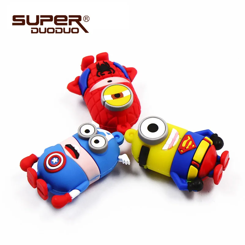 Cartoon Pen Drive super MInions Styles 8GB 16GB 32GB 64GB USB Flash Drives Memory Stick Pendrives U Disk
Cartoon Pen Drive super MInions Styles 8GB 16GB 32GB 64GB USB Flash Drives Memory Stick Pendrives U Disk