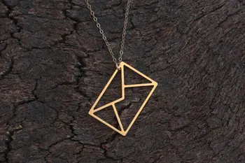 10PCS Geometric Paper Origami Envelope Necklace I love You Letter Email Message Necklace Triangle Square Rectangle Necklaces
10PCS Geometric Paper Origami Envelope Necklace I love You Letter Email Message Necklace Triangle Square Rectangle Necklaces