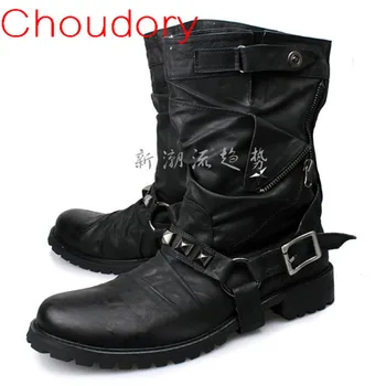 Choudory 2017 men leather boots winter shoes platform military black work motorcycle boots men shoes studded cowboy boots
Choudory 2017 men leather boots winter shoes platform military black work motorcycle boots men shoes studded cowboy boots