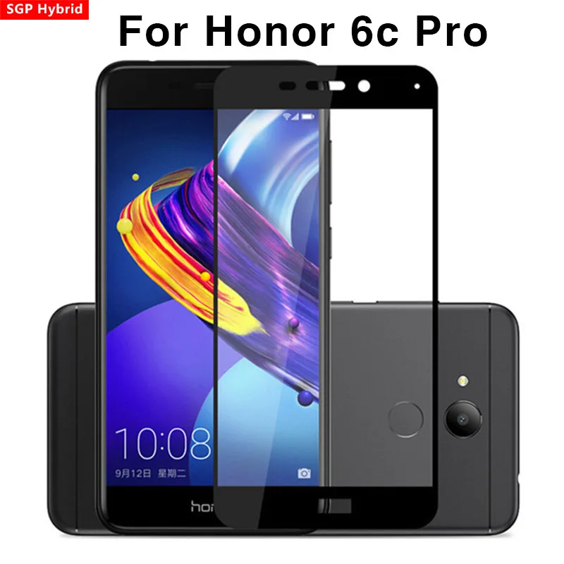 Tempered Glass For Huawei Honor 6C Pro Screen Protector 9H 6 C 6CPro Protective Film Glas Full Cover Case | Мобильные телефоны и
