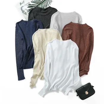 Shiny Lurex Autumn Winter Sweater Women Long Sleeve Pullover Women Basic Sweaters Women 2018 Korean Style Knit Tops Pull Femme
Shiny Lurex Autumn Winter Sweater Women Long Sleeve Pullover Women Basic Sweaters Women 2018 Korean Style Knit Tops Pull Femme