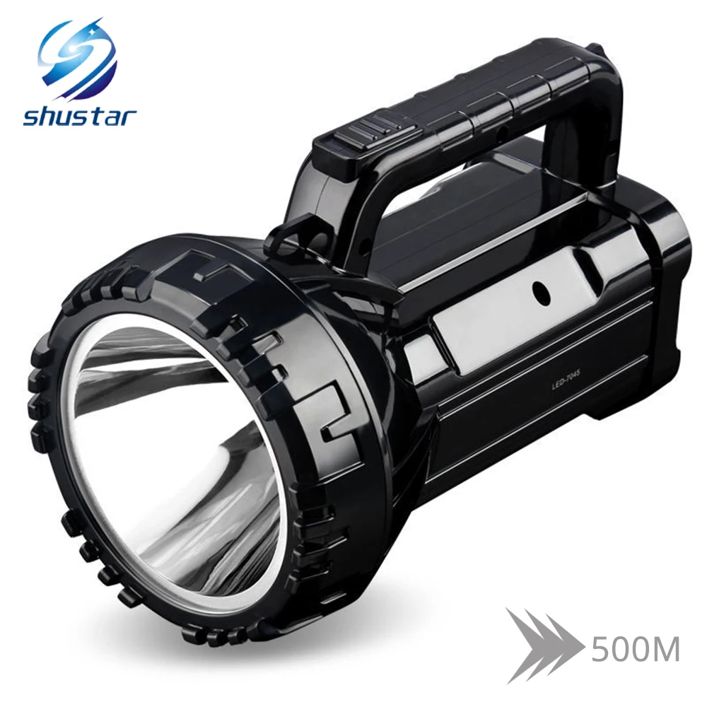 Rechargeable Bright LED Flashlight Torch 20W High powered searchlights Built-in 2800mAh lithium battery Two working modes
Rechargeable Bright LED Flashlight Torch 20W High powered searchlights Built-in 2800mAh lithium battery Two working modes