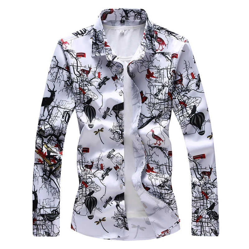 Men's Long Sleeve Casual Shirt Fashion Flower Shirt Slim Fit Shirt Men Clothing Plus Size 3XL 4XL 5XL 6XL 7XL 5z
Men's Long Sleeve Casual Shirt Fashion Flower Shirt Slim Fit Shirt Men Clothing Plus Size 3XL 4XL 5XL 6XL 7XL 5z