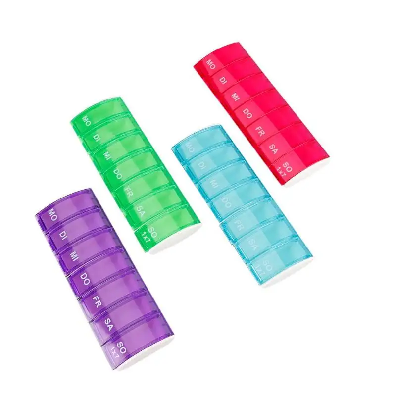 Mini 7 Days Pill Case Medicine Storage Box Portable 7 Grids Medicine Splitter Tablet Pill Box With Clip Lids Dispenser Weekly 
Mini 7 Days Pill Case Medicine Storage Box Portable 7 Grids Medicine Splitter Tablet Pill Box With Clip Lids Dispenser Weekly