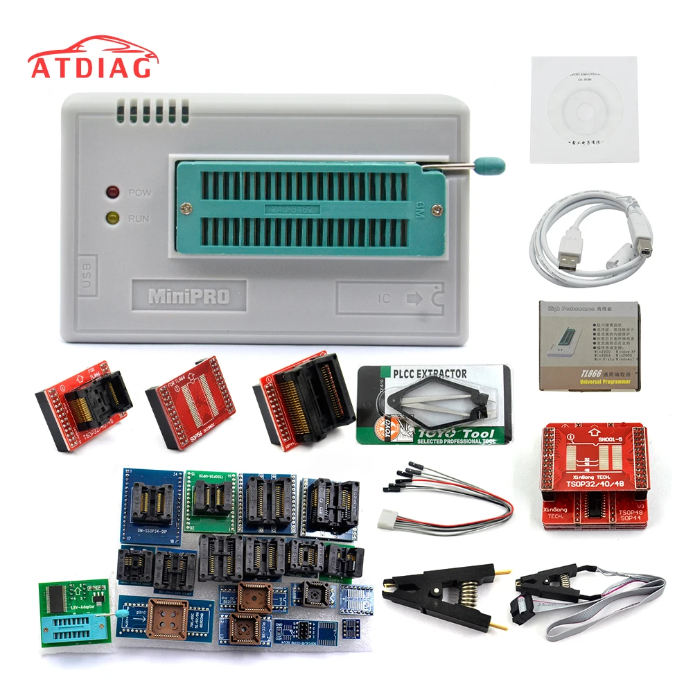Original V8.51 TL866II Plus EEPROM PIC AVR TL866A TL866CS USB Universal BIOS nand Programmer 24 93 25 mcu Bios EPROM
Original V8.51 TL866II Plus EEPROM PIC AVR TL866A TL866CS USB Universal BIOS nand Programmer 24 93 25 mcu Bios EPROM