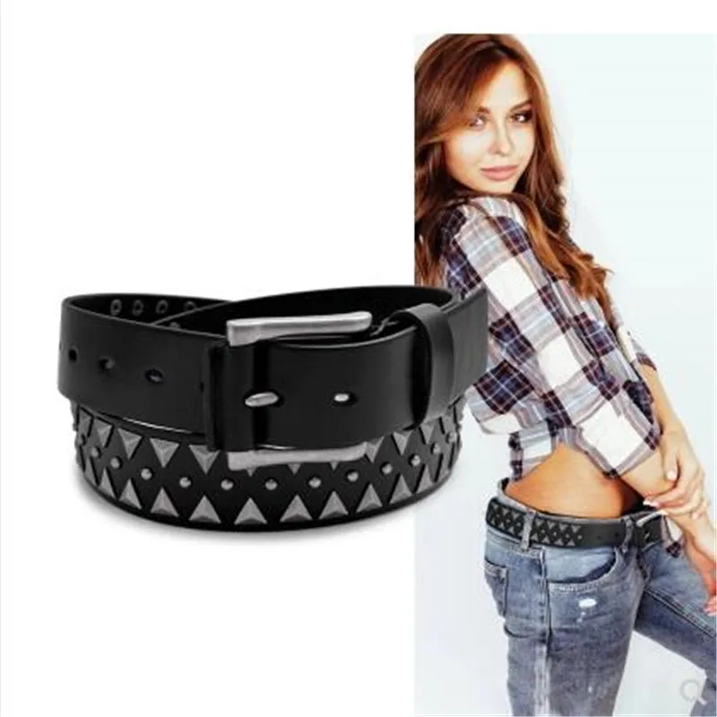 New punk style natural 100% leather pin buckle belt leather fashion men and women punk style rivet belt free shipping
New punk style natural 100% leather pin buckle belt leather fashion men and women punk style rivet belt free shipping