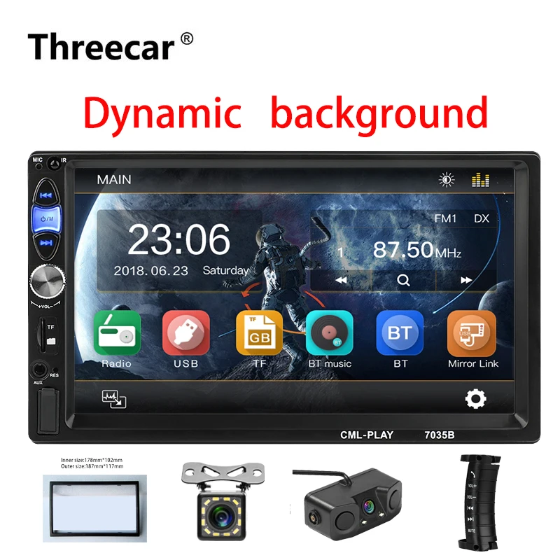 2din Car Radio 7 inch Touch mirror link Player subwoofer MP5 Player Autoradio Bluetooth Rear View Camera USB 2din tape recorder
2din Car Radio 7 inch Touch mirror link Player subwoofer MP5 Player Autoradio Bluetooth Rear View Camera USB 2din tape recorder