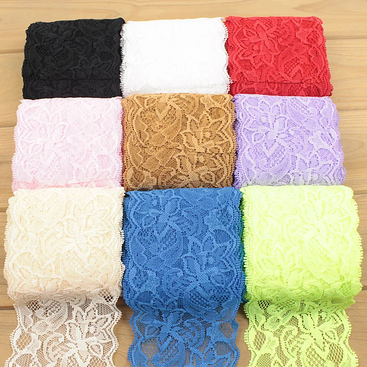 5 Meters 8cm Elastic Bud Silk Embroidery Pierced Lace Ribbon DIY Hand Materials Home Wedding Decoration Craft Sewing Accessories
5 Meters 8cm Elastic Bud Silk Embroidery Pierced Lace Ribbon DIY Hand Materials Home Wedding Decoration Craft Sewing Accessories