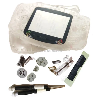 New Full Set Transprent Color Plastic Housing For CartoonMario Screen Lens Fit GameBoyAdvance GBO Replacement DMG Game Parts 
New Full Set Transprent Color Plastic Housing For CartoonMario Screen Lens Fit GameBoyAdvance GBO Replacement DMG Game Parts