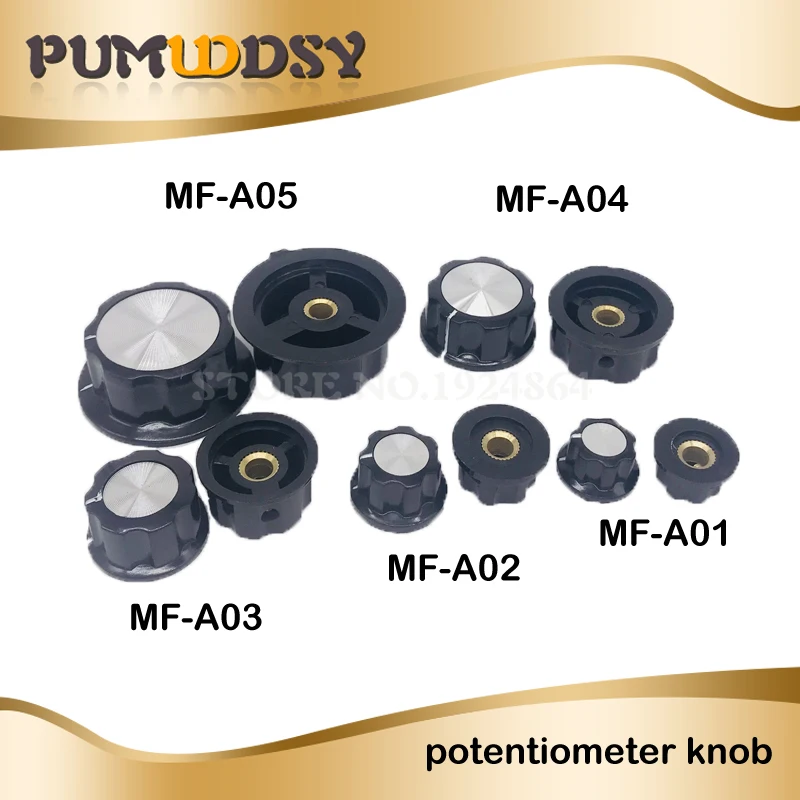 5Pcs MF-A01 MF-A02 MF-A03 MF-A04 MF-A05 Potentiometer Knob WH118/WX050 Rotary Switch Electronic 6mm
5Pcs MF-A01 MF-A02 MF-A03 MF-A04 MF-A05 Potentiometer Knob WH118/WX050 Rotary Switch Electronic 6mm