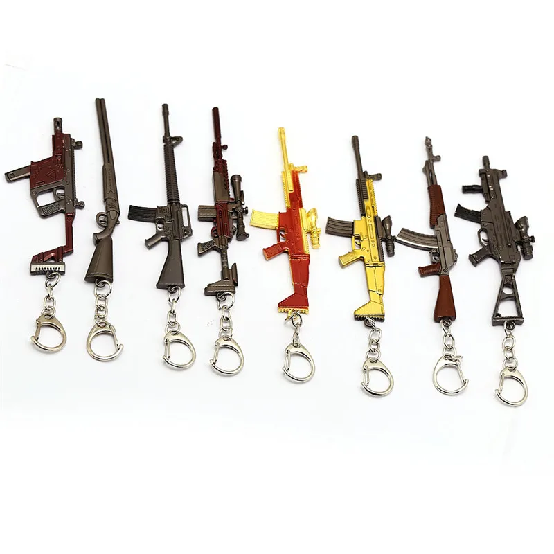 Game PUBG 12cm Keychain 16 Model M4A1 AK47 Gun Keychain Metal Key Ring Souvenir For Men Gift Porte Clef Chaveiro llavero HF12795
Game PUBG 12cm Keychain 16 Model M4A1 AK47 Gun Keychain Metal Key Ring Souvenir For Men Gift Porte Clef Chaveiro llavero HF12795