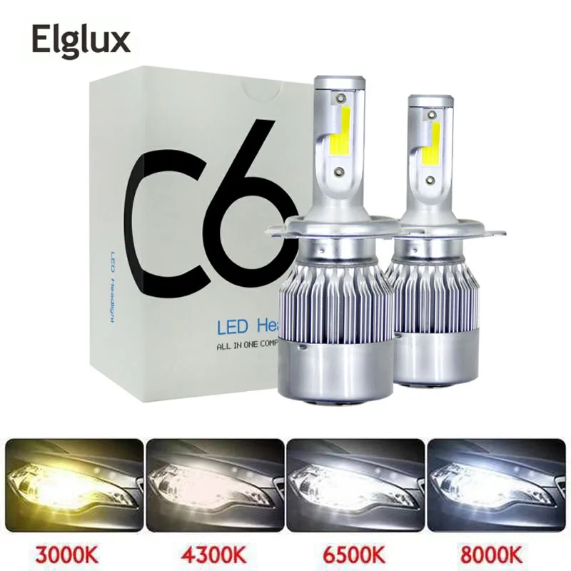 Elglux 2Pcs 3000K Car Lights Bulbs LED H4 H7 9003 HB2 H11 LED H1 H3 H8 H9 880 9005 9006 H13 9004 9007 Auto Headlights Led Lamps
Elglux 2Pcs 3000K Car Lights Bulbs LED H4 H7 9003 HB2 H11 LED H1 H3 H8 H9 880 9005 9006 H13 9004 9007 Auto Headlights Led Lamps