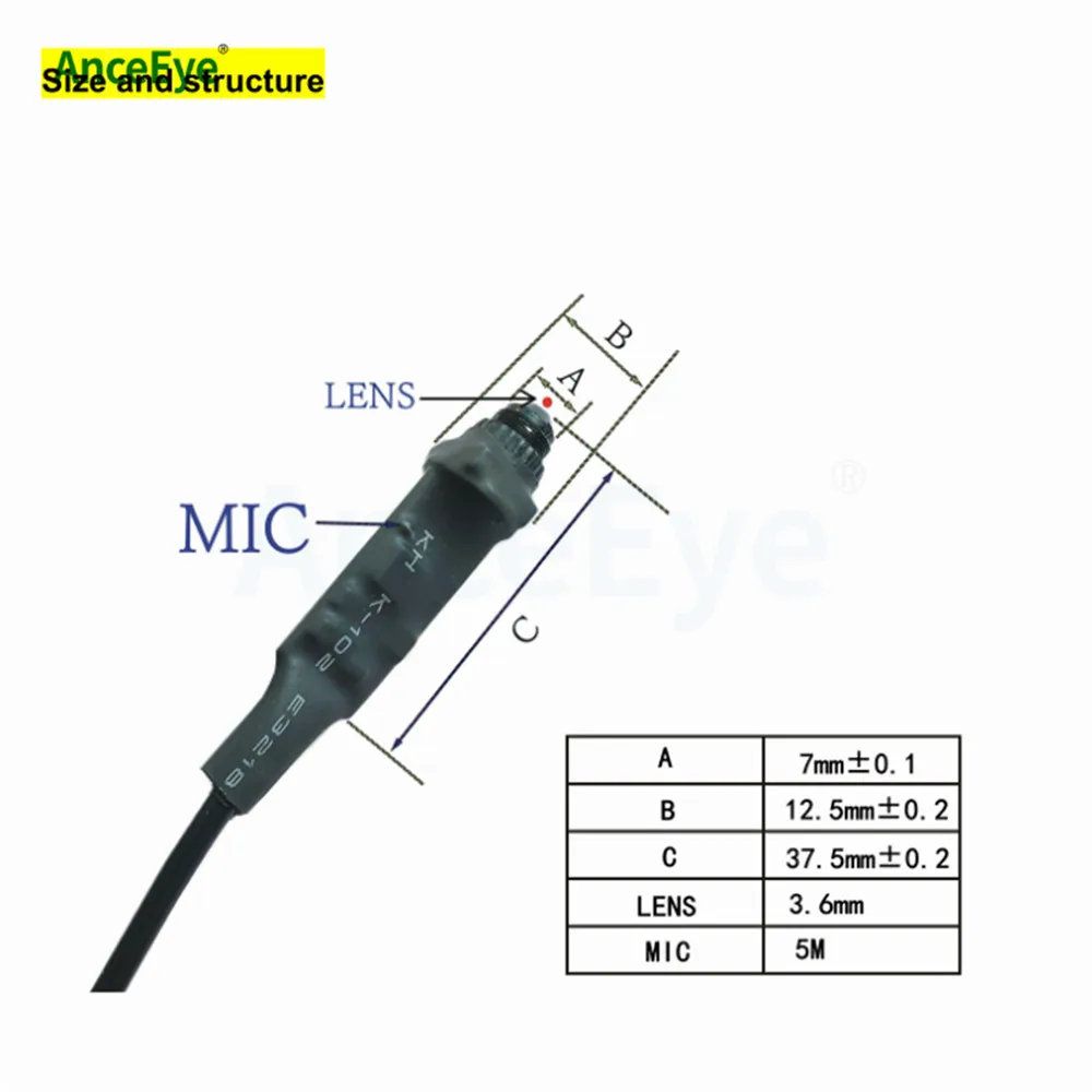 AnceEye 1080P IMX323 Mini AHD Camera AHD Color camera with audio, 2.0mega,Sony 323, UTC function,Size 11.5x34mm 4 in 1
AnceEye 1080P IMX323 Mini AHD Camera AHD Color camera with audio, 2.0mega,Sony 323, UTC function,Size 11.5x34mm 4 in 1