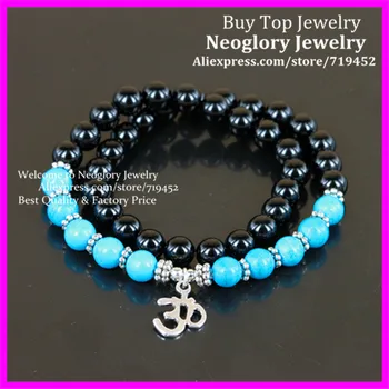 5PCS Turquose Black Onyx Stone Beads Bracelet Double Wrap Bracelet Om OHM Charm Bracelet Yoga Bracelet Casual Style Jewelry
5PCS Turquose Black Onyx Stone Beads Bracelet Double Wrap Bracelet Om OHM Charm Bracelet Yoga Bracelet Casual Style Jewelry