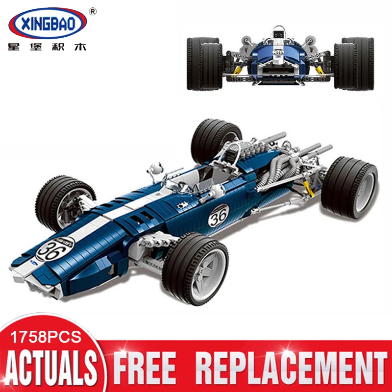 XINGBAO 03022 1758Pcs Genuine The Blue Racing Car Set Building Blocks Bricks Educational Funny Toy Model Gifts For Children
XINGBAO 03022 1758Pcs Genuine The Blue Racing Car Set Building Blocks Bricks Educational Funny Toy Model Gifts For Children