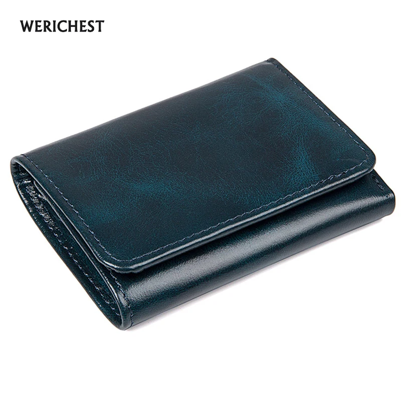 WERICHEST RFID Protection Men Wallet Genuine Leather RFID Wallet Trifold carteras hombre billeteras monedero Blue Purse Men
WERICHEST RFID Protection Men Wallet Genuine Leather RFID Wallet Trifold carteras hombre billeteras monedero Blue Purse Men