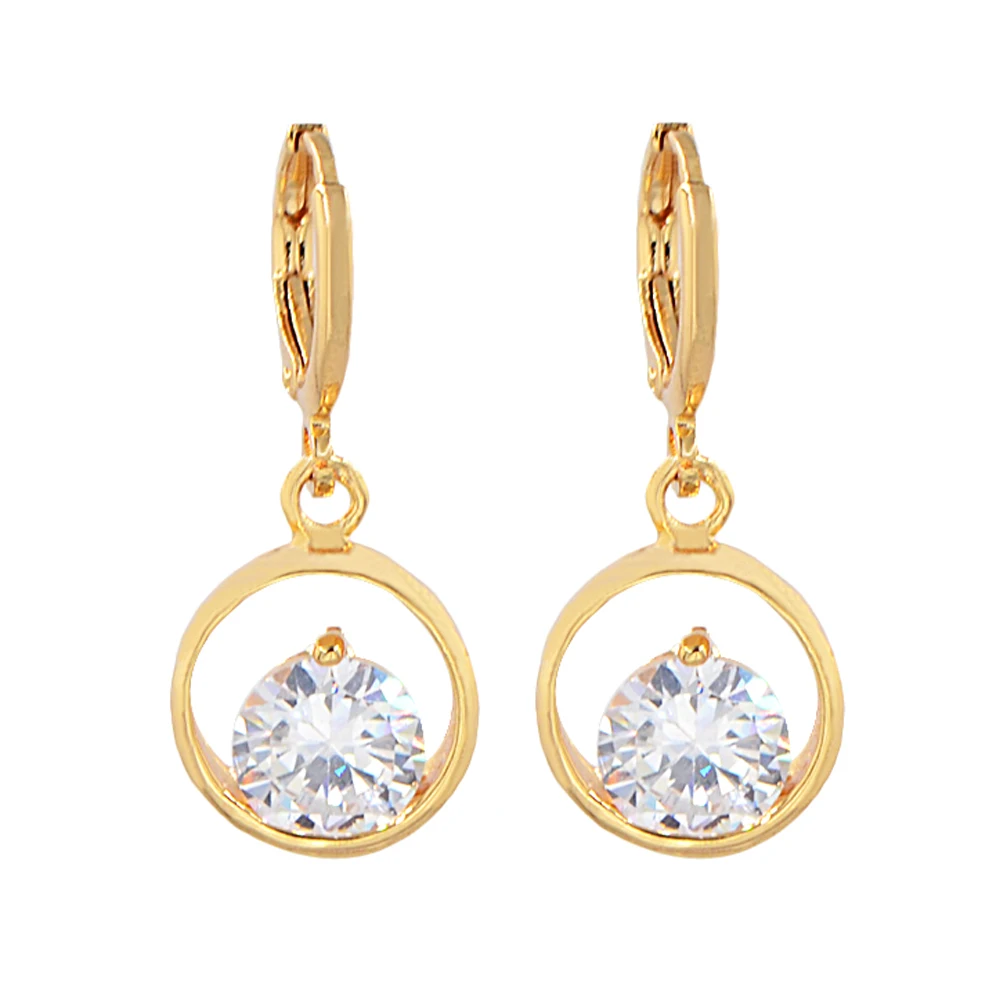 Fashion Women Gold Color Clear Cubic Zirconia CZ Round Circle Dangle Earrings Jewelry
Fashion Women Gold Color Clear Cubic Zirconia CZ Round Circle Dangle Earrings Jewelry